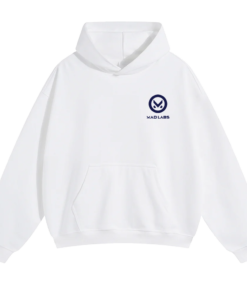 MAD LABS STAY MAD HOODIE – White