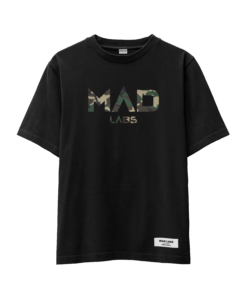 MAD LABS CAMO LOGO T-SHIRT - BLACK (LIMITED EDITION)