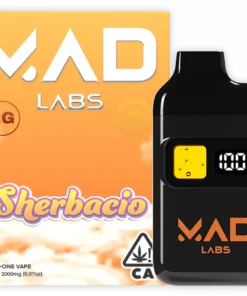 Mad Labs 2G Disposable Sherbacio,Mad Labs 2G Disposable,MadLabs 2G,Mad Lab 2G