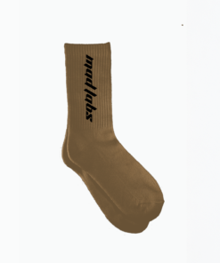 MAD LABS CREW SOCKS – BROWN