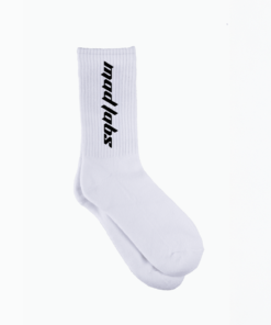 MAD LABS CREW SOCKS – WHITE